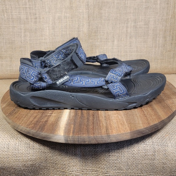Teva Hurricane XLT2 Mens Sandals Active Outdoor Lightweight Black Blue Size 11 - Picture 1 of 9